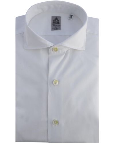 Finamore 1925 Cotton Shirt - Gray