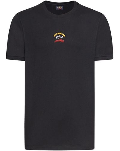 Paul & Shark T-shirt In Cotone Organico Con Stampa - Black