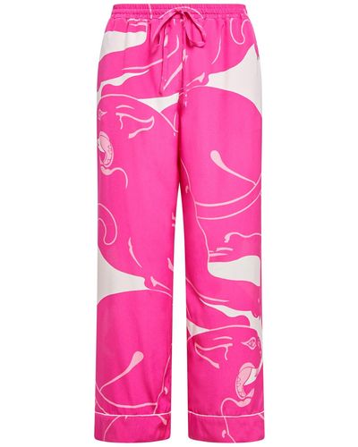 Valentino Garavani Silk Trousers - Pink