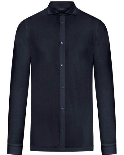 Zanone Button-down Fastening Shirt - Blue