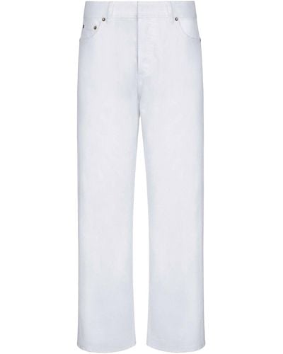 Dior Dior 8 Straight Cropped Jeans, D03 - White