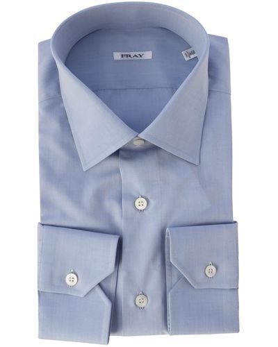 Fray Classic Cotton Shirt - Blue