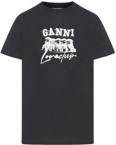 Ganni Jersey T-shirt - Black