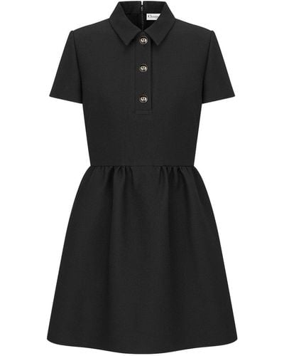 Dior 30 Montaigne Short Dress With `cd` Buttons - Black
