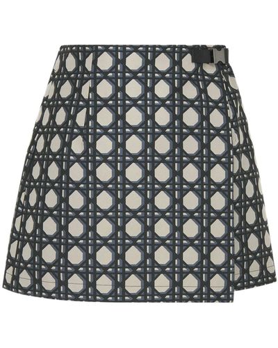Dior Macrocannage Shorts Skirt - White