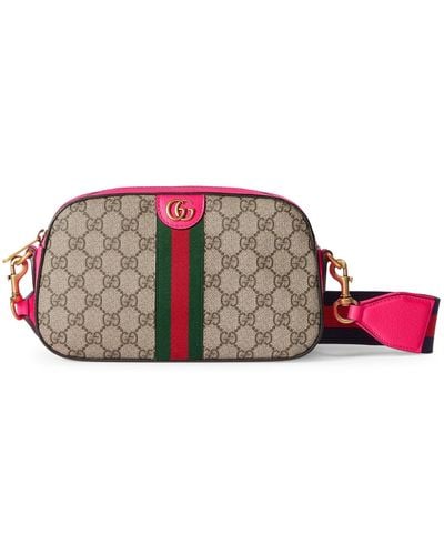 Gucci Ophidia GG Small Crossbody Bag - Pink