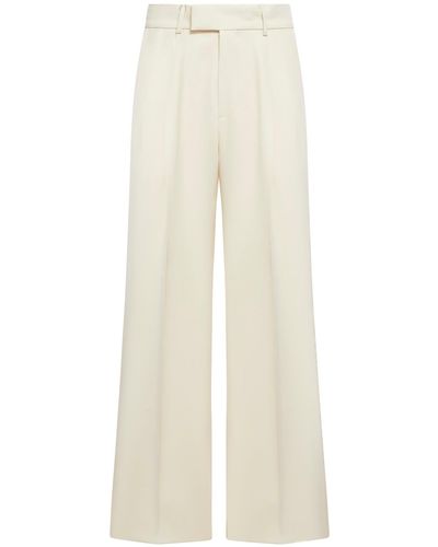 Amiri Pantaloni da completo in viscosa con pieghe - Bianco