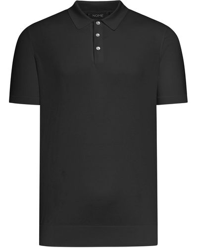 Nome Short-sleeved Polo Shirt - Black