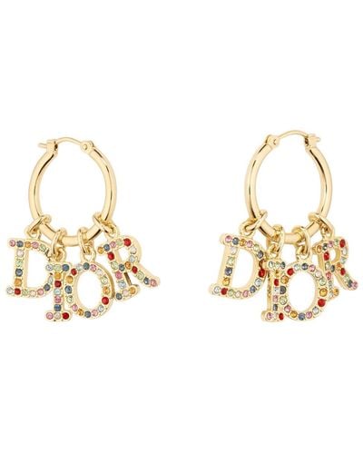 Dior Dior Letters Earrings - Metallic