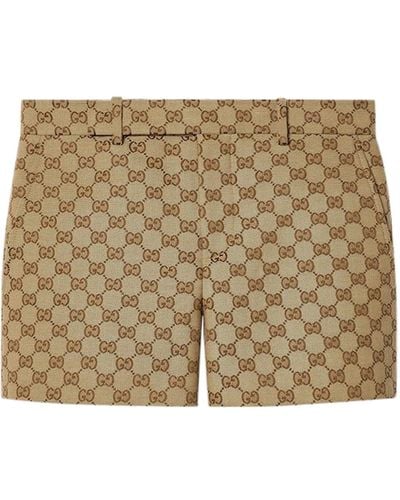 Gucci Shorts in tessuto gg - Neutro