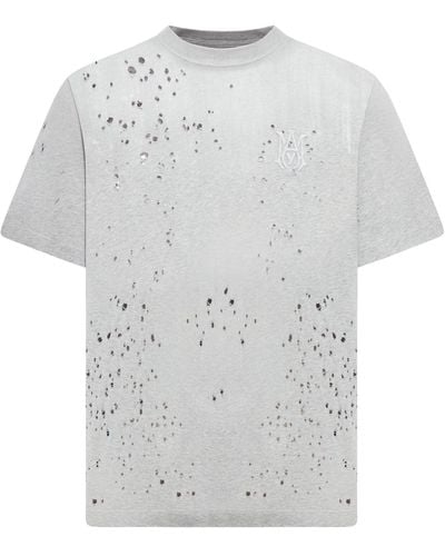 Amiri Embroidered T-shirt - Grey