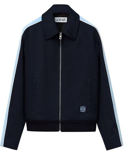 Loewe Tracksuit Jacket In Cotton - Blue