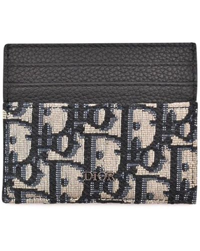 Wallet with Bill Clip Beige and Black Dior Oblique Jacquard  DIOR