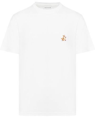 Maison Kitsuné Speedy fox patch comfort t-shirt - Bianco