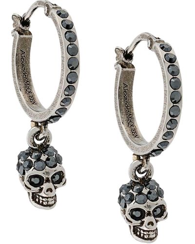 Alexander McQueen Sk.mini Earrings Jewellery - Black