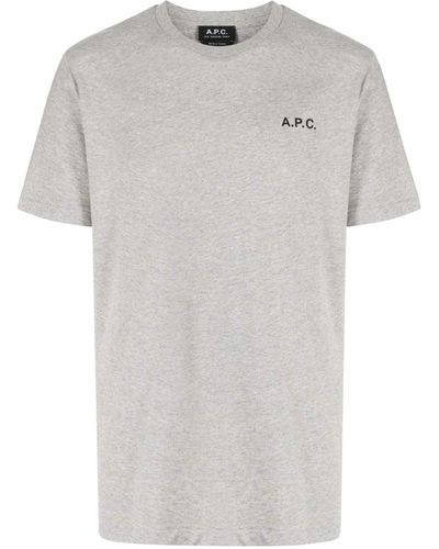 A.P.C. T-shirt in cotone organico - Grigio