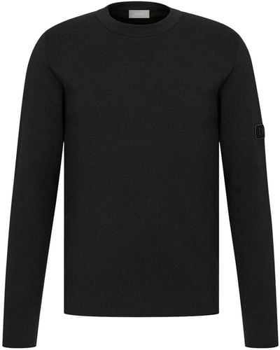 Dior Sweater With "dior" Patch - Black