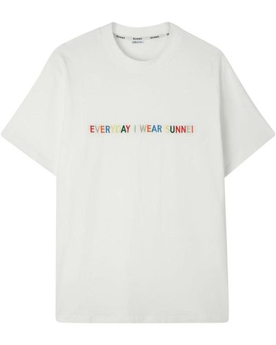 Sunnei T-shirt With Everyday I Wear - White
