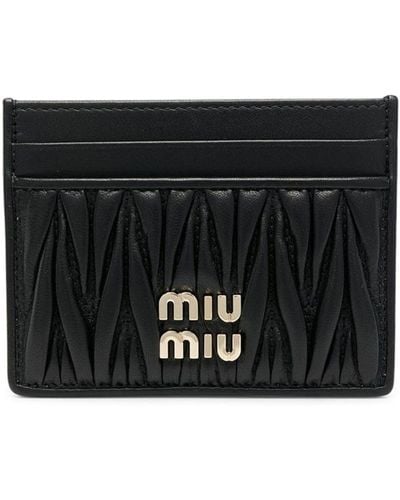 Miu Miu Nappa Card Holder - Black