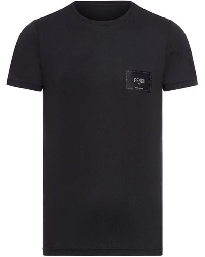 Fendi T-shirt in cotone - Nero
