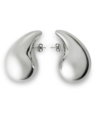 Bottega Veneta Earrings Sterling Silver - Metallic