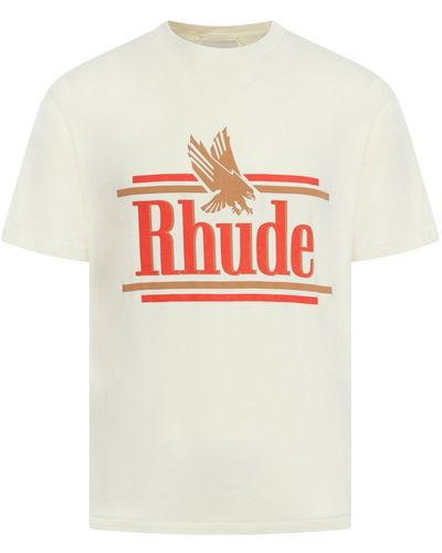 Rhude T-shirt in cotone - Bianco