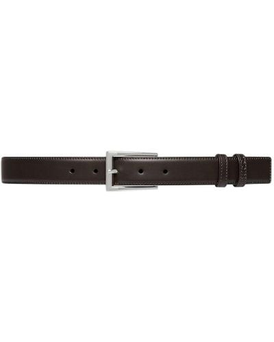 Gucci Reversible Belt With Rectangular Buckle - White