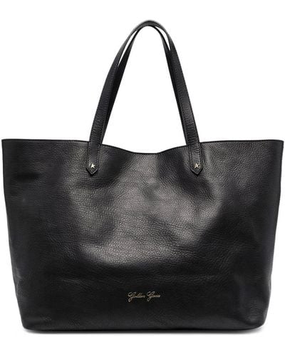 Golden Goose Borsa shopping in pelle - Nero