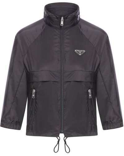 Prada Lightweight Re-nylon Raincoat - Gray