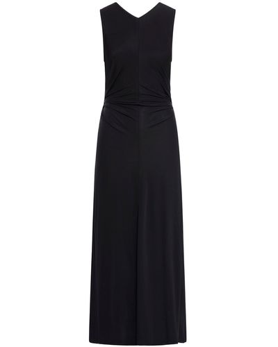 Bottega Veneta Long Dress In Viscose Jersey With Knot Ring - Black