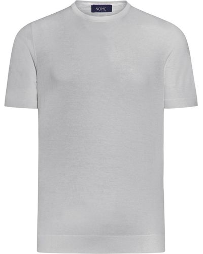 Nome Round Neck T-shirt - Gray