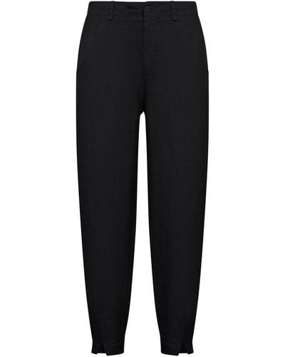 Transit Linen Trousers - Black
