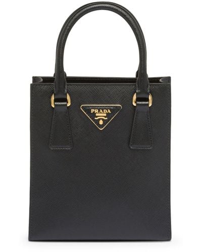 Prada Saffiano Handbag - Black