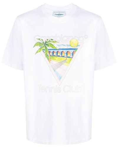 Casablanca Tennis Club Icon Jersey T-shirt - White