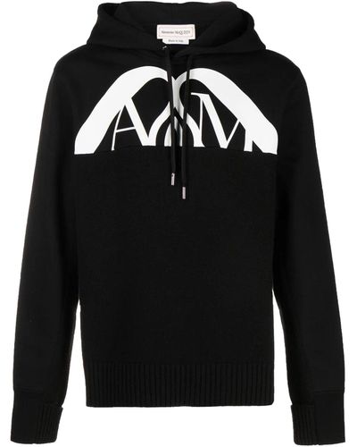Alexander McQueen Hoodies Sweatshirt - Black