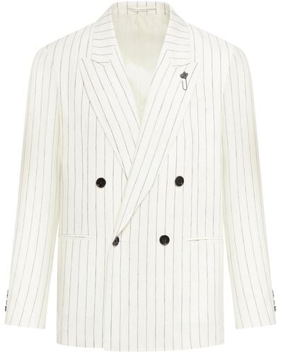 Lardini Linen Jacket - White