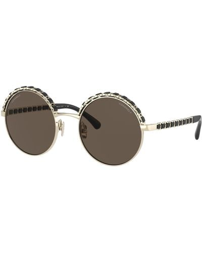 Chanel Sunglass Round Sunglasses CH4265Q - Noir