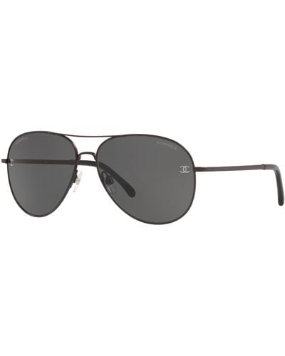 Chanel Sunglass Pilot Sunglasses CH4189TQ - Schwarz
