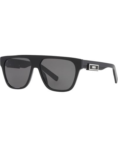 Dior Grey Square Sunglasses B23 S3i 10a0 57 - Black
