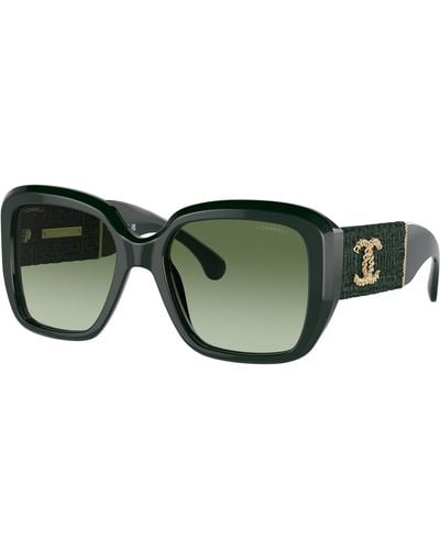 Chanel Sunglass Square Sunglasses CH5512 - Vert