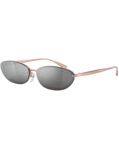 Michael Kors Mk2104 Miramar Oval-frame Sunglasses - Pink