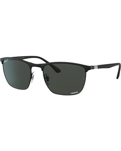 Ray-Ban Rb3686 Sunglasses Frame Grey Lenses - Black