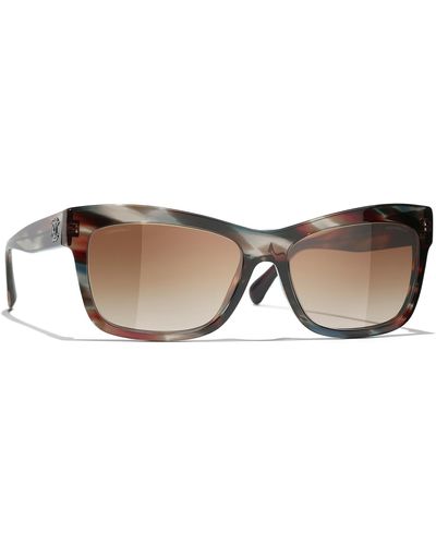 Chanel Sunglass Rectangle Sunglasses CH5496B - Schwarz