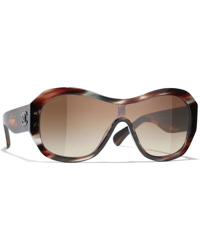 Chanel Sunglass Shield Sunglasses CH5497B - Schwarz