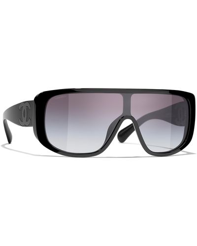 Chanel Sunglass Shield Sunglasses CH5495 - Noir