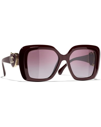 Chanel Sunglass Square Sunglasses Ch5518 - Black