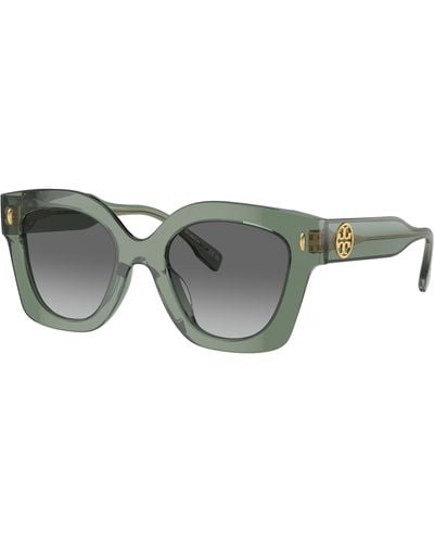 Tory Burch Miller Pushed Square Sunglasses - Multicolor