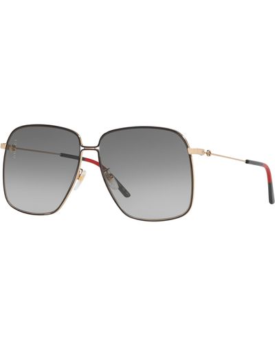 Gucci Oversized Square 61mm Sunglasses - Multicolour