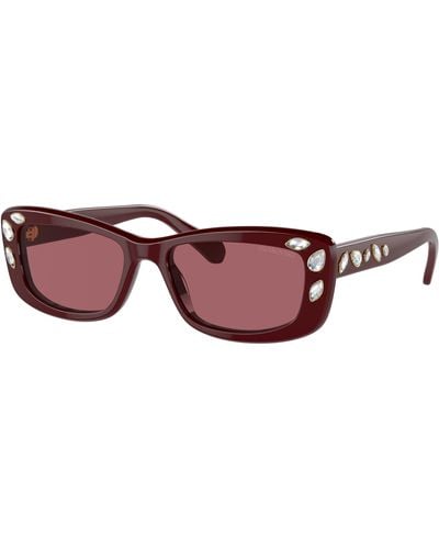Swarovski Sk6008 Square Sunglasses - Multicolour