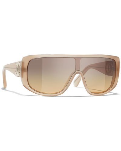 Chanel Sunglass Shield Sunglasses CH5495 - Schwarz